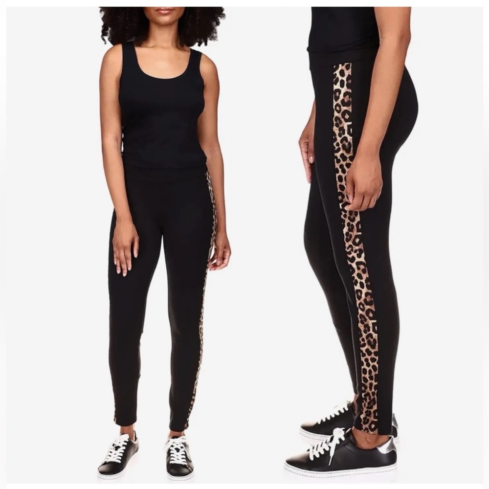 Michael Kors Cheetah Stripe Leggings ✨brand new✨ Size. 1X Black and brown